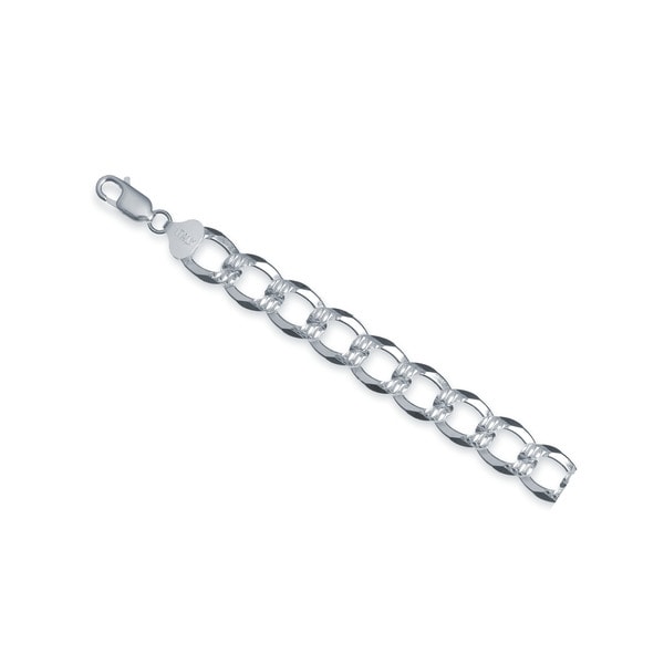 080 Italian Necklace High Polished 925 Solid Sterling Silver Rope Chain 3.8 mm