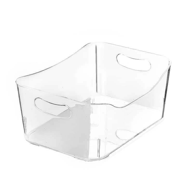 Ybmhome Open Bin Storage Basket Kitchen Pantry , Caddy Clear