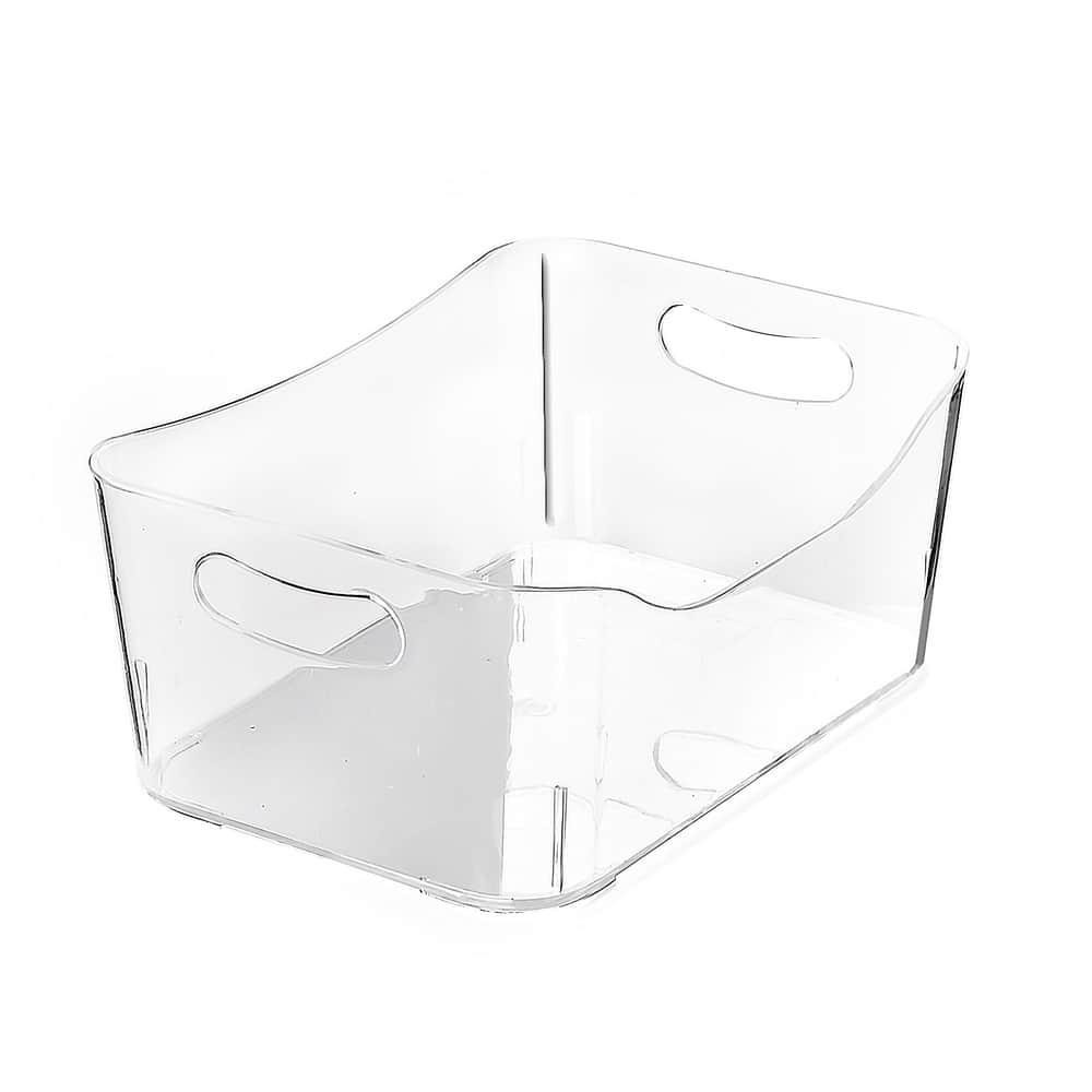 Ybmhome Open Bin Storage Basket Kitchen Pantry , Caddy Clear