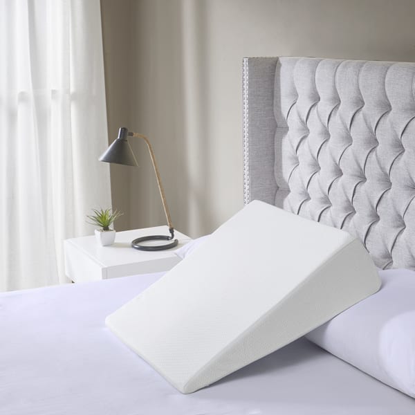 Bed Wedge Pillow for Sleeping - Folding Memory Foam Incline