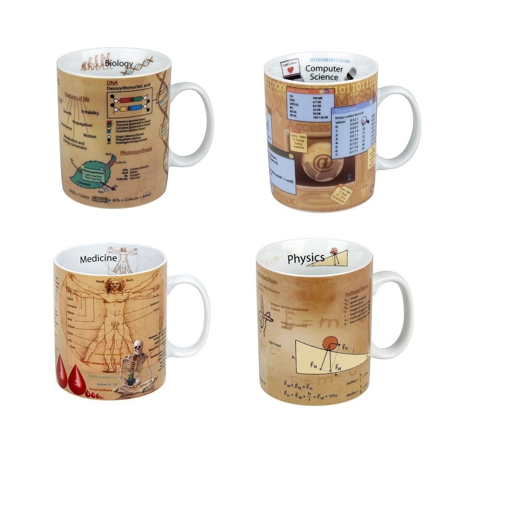 Konitz Two Giftboxed Sets of 4 Coffee Bar Cappuccino Cups and Saucers - Bed  Bath & Beyond - 19387102