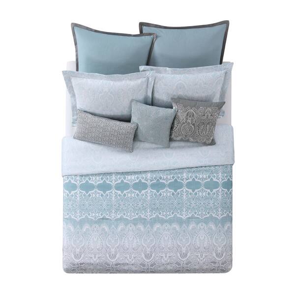 Shop Christian Siriano Ombre Lace Printed 3 Piece Duvet Set Free