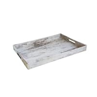 Birch Wood Finish Rectangular Serving Tray