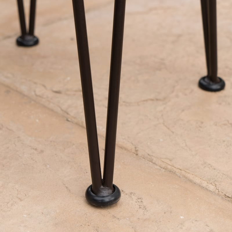 Denali Outdoor Industrial Wood Bar Stool (Set of 2) by Christopher Knight Home
