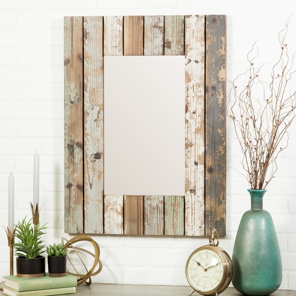 Shop Torres Farmhouse Wall Mirror - Multi - 28.5"H x 23.5"W x 1.5"D