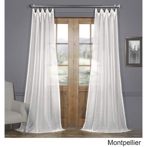 Exclusive Fabrics Montpellier Striped Linen Sheer Curtain (1 Panel)