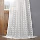Exclusive Fabrics Strasbourg Dot Patterned Faux Linen Sheer Curtain (1 Panel)