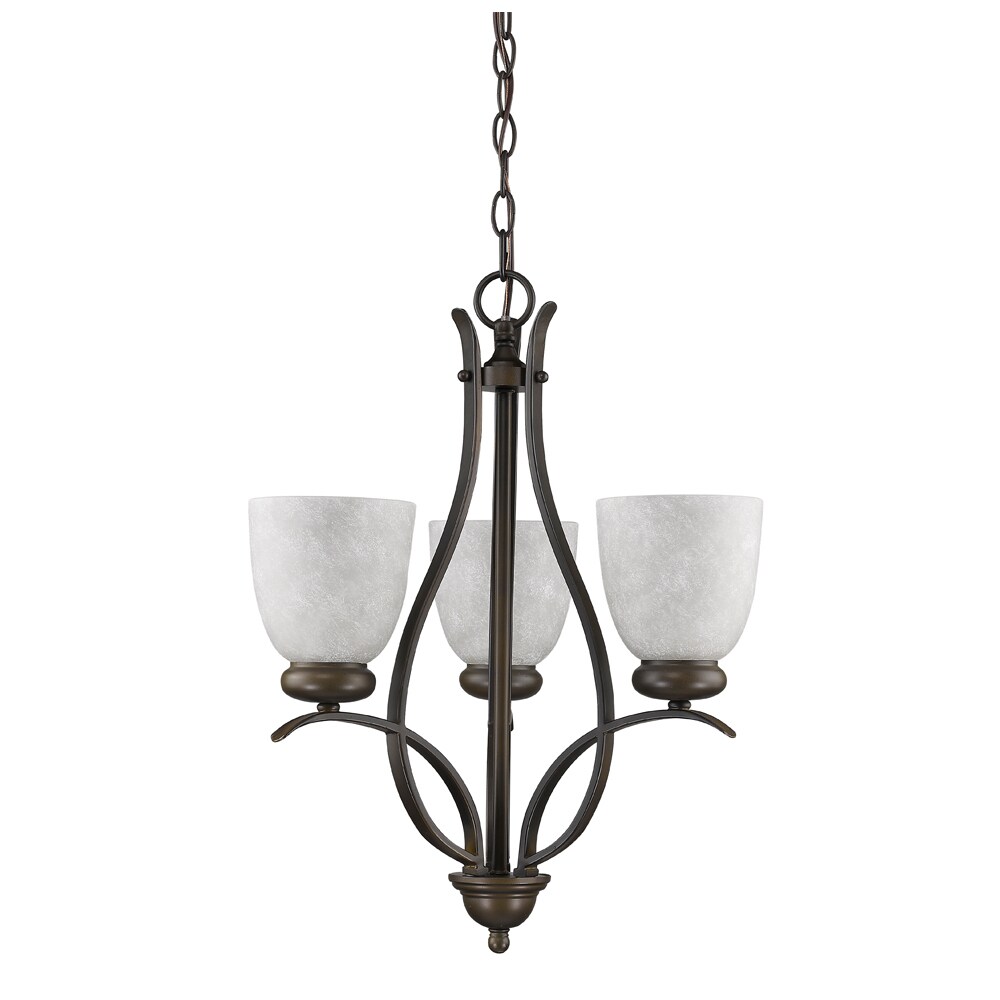Acclaim Lighting Alana Bronze Steel and Glass 3-light Mini Chandelier (21.5 inch, 3-Light, Oil Rubbed Bronze) - Chandeliers For Bedrooms by Overstock.com