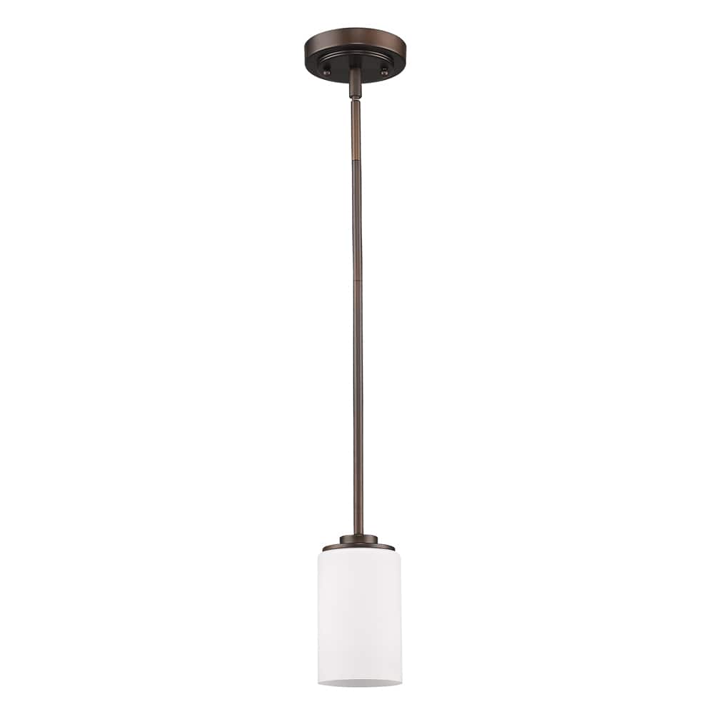 Acclaim Lighting Addison Indoor 1-Light Mini Pendant With Glass Shade In Oil Rubbed Bronze