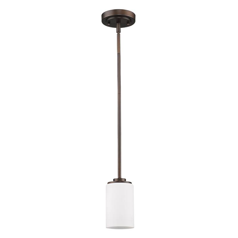 Acclaim Lighting Addison Indoor 1-Light Mini Pendant With Glass Shade In Oil Rubbed Bronze