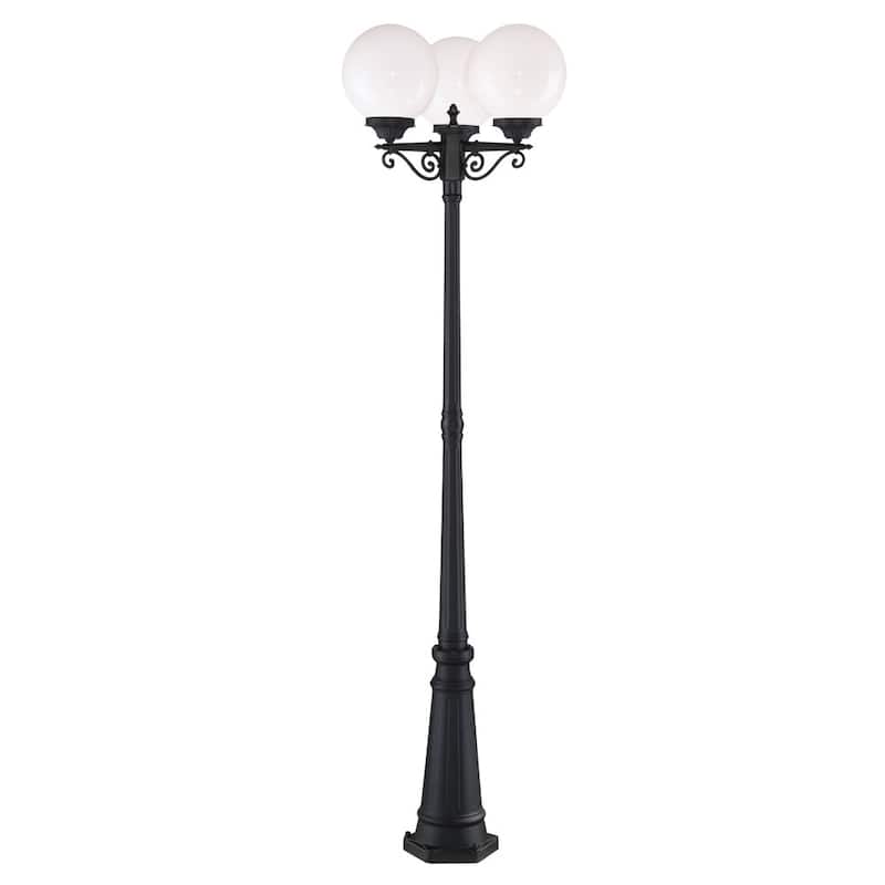 Acclaim Lighting Havana Collection 3-Head Post Combination 3-Light Outdoor Matte Black Post Light
