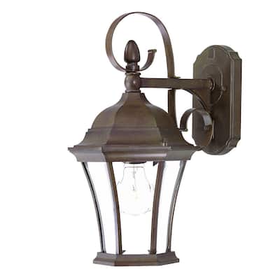 Acclaim Lighting New Orleans Collection Wall-Mount 1-Light Outdoor Burled Walnut Light Fixture