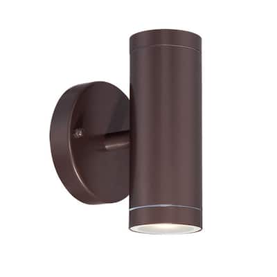 Acclaim Lighting LED Wall Sconces Collection Wall-Mount 2-Light Outdoor Architectural Bronze Light Fixture