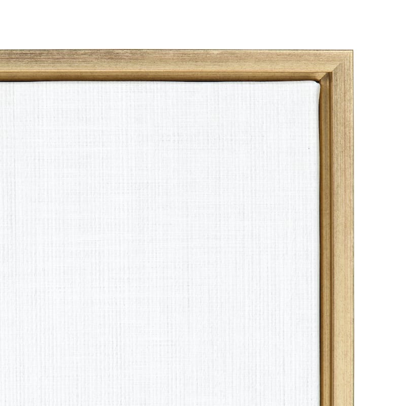 Sylvie Wolf Framed Canvas Wall Art by Simon Te Tai, Gold 23x33