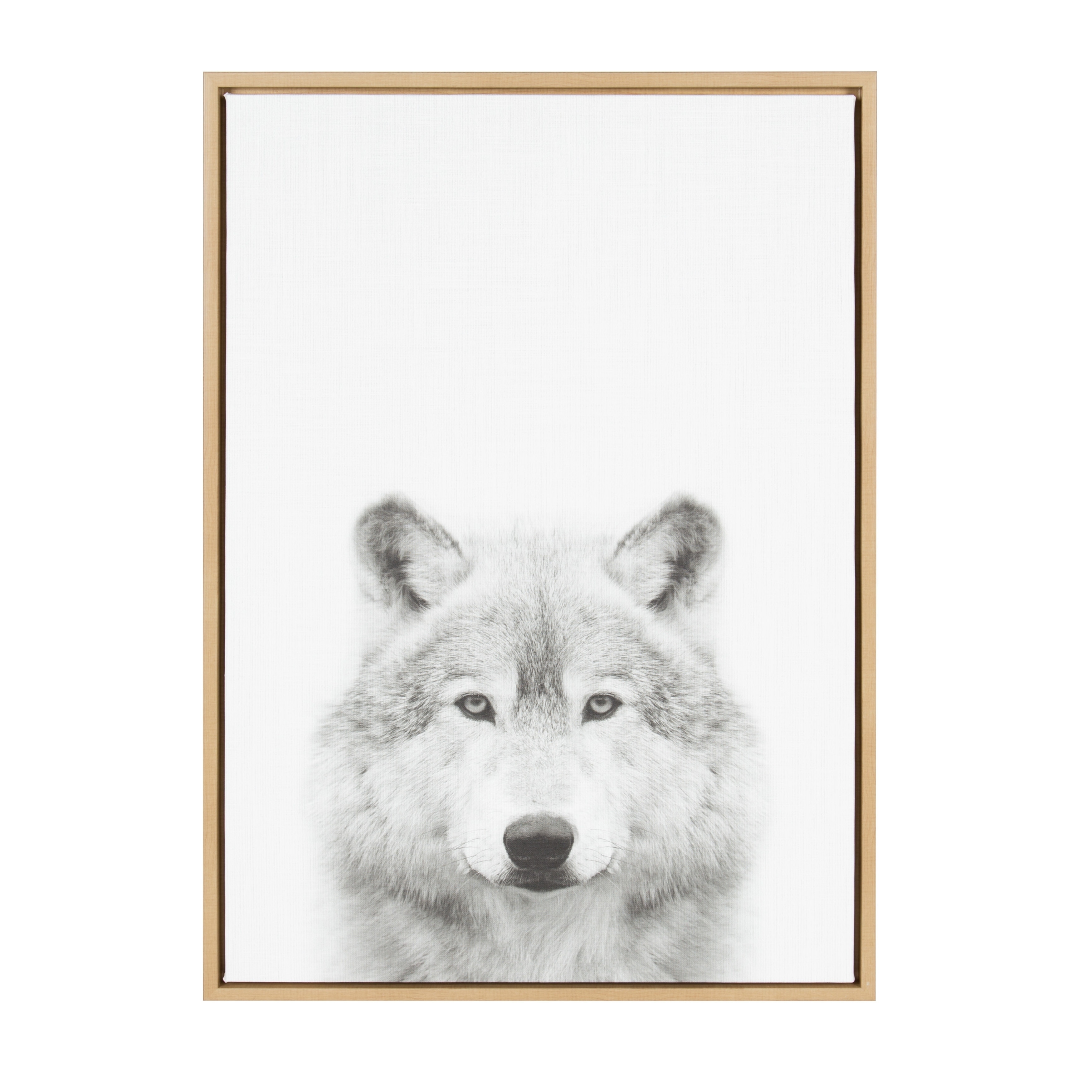 Sylvie Wolf Framed Canvas Wall Art by Simon Te Tai, Natural 23x33 On Sale  Bed Bath  Beyond 19468624