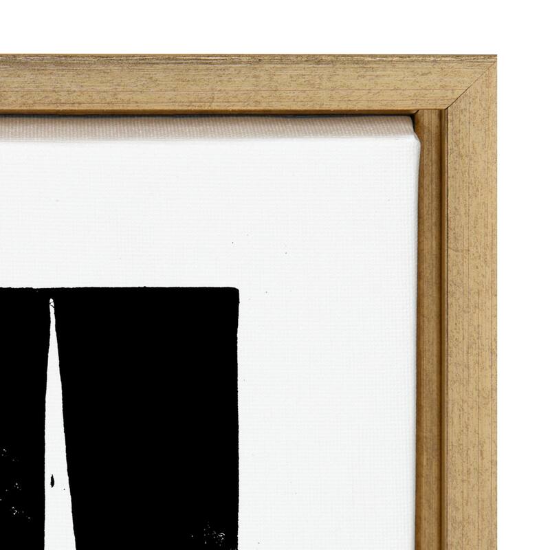 Sylvie Modern Tribal Print Framed Canvas Wall Art by Statement Goods