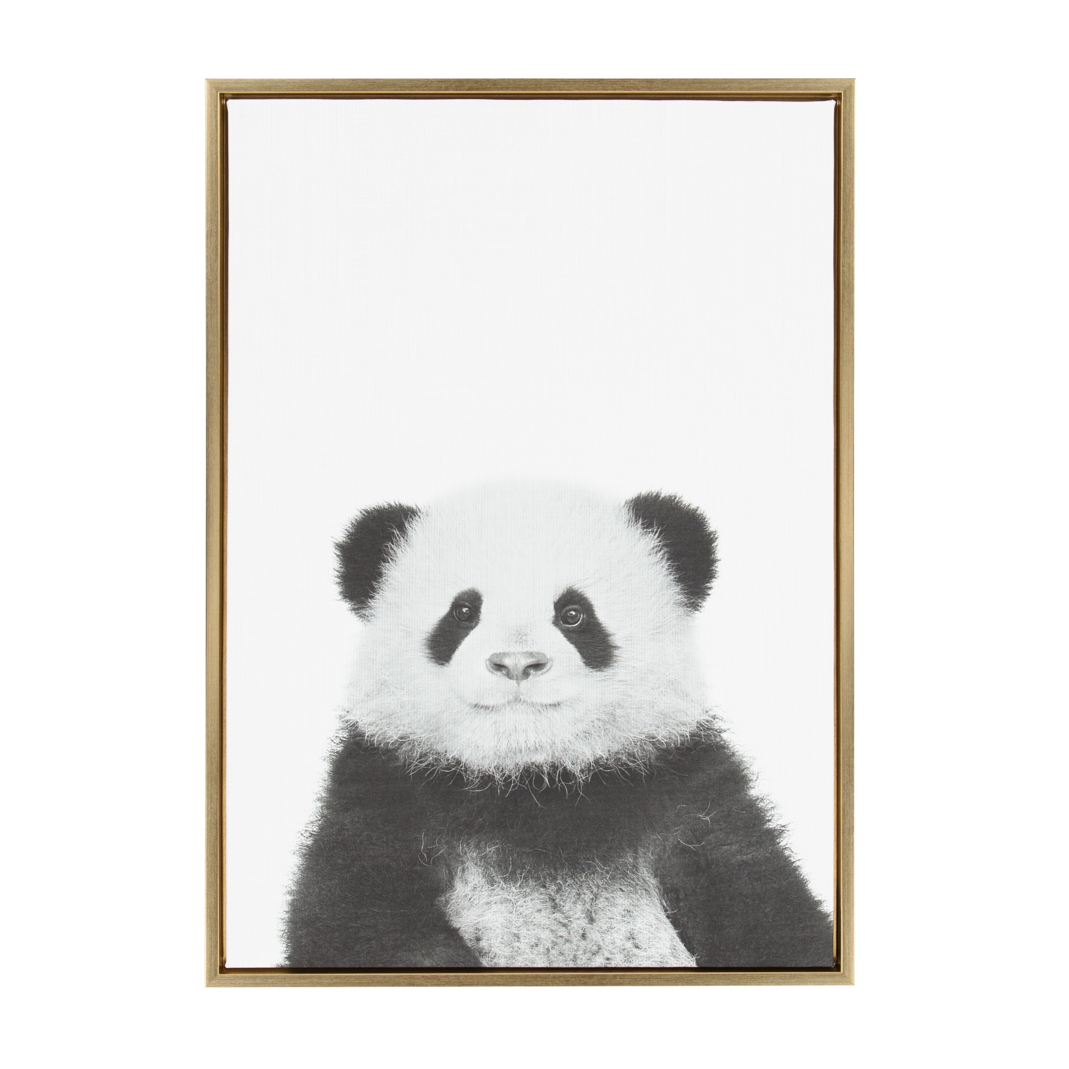 Sylvie Panda Framed Canvas Wall Art by Simon Te Tai, Gold 23x33 Bed Bath   Beyond 19468649