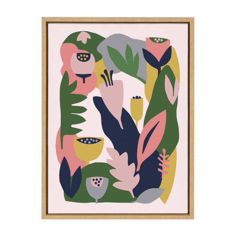Kate and Laurel Sylvie Myriams Garden Canvas by Myriam VanNeste - 18x24 - Plastic - Brown