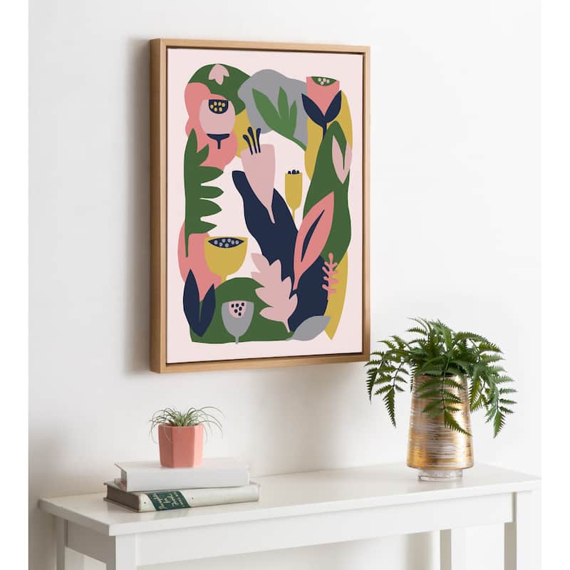 Kate and Laurel Sylvie Myriams Garden Canvas by Myriam VanNeste