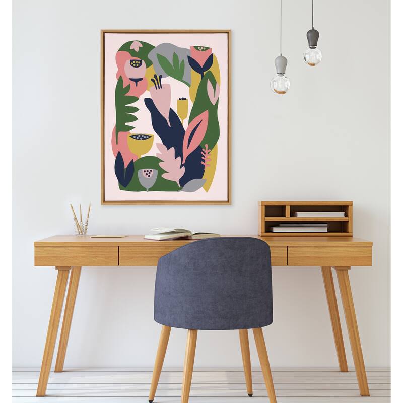 Kate and Laurel Sylvie Myriams Garden Canvas by Myriam VanNeste