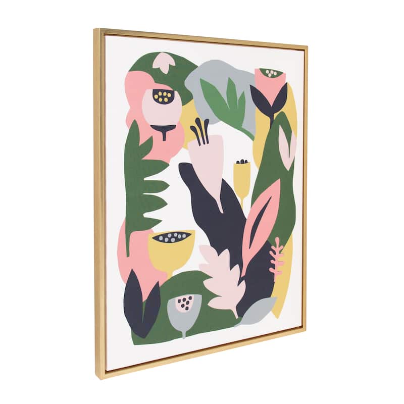 Kate and Laurel Sylvie Myriams Garden Canvas by Myriam VanNeste
