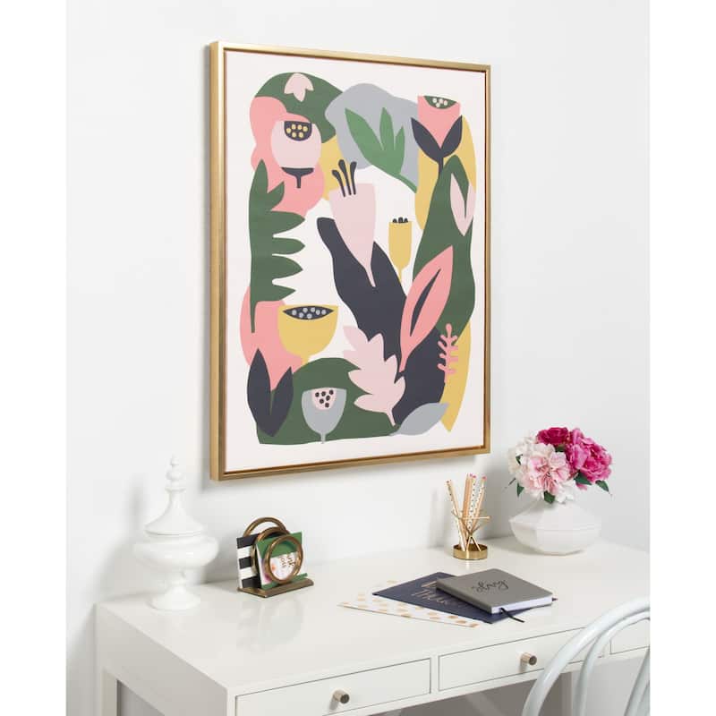 Kate and Laurel Sylvie Myriams Garden Canvas by Myriam VanNeste