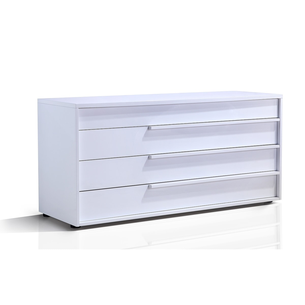 Shop Dolce High Gloss White Lacquer Dresser By Casabianca Home