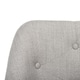 preview thumbnail 2 of 5, SAFAVIEH Evelynn Tufted Chrome Leg Swivel Adjustable Office Chair - 24" x 21.6" x 34.5"