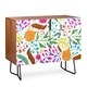 preview thumbnail 6 of 9, Deny Designs Floral Charm Credenza (Birch or Walnut, 2 Leg Options)