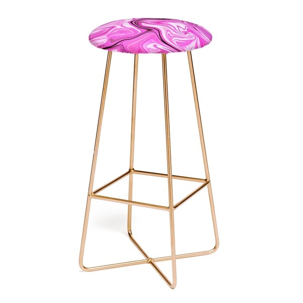 Lisa Argyropoulos Marbled Frenzy Glamour Bar Stool On Lisa Argyropoulos Marbled Frenzy Glamour Bar Stool