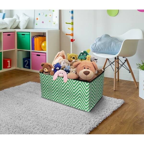 Shop Storage Bench Chest Small Chevron Overstock 19470276