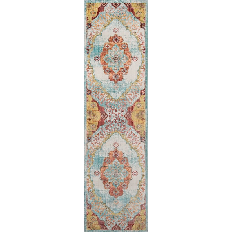 Momeni Cypress Polyester Traditional Medallion Area Rug