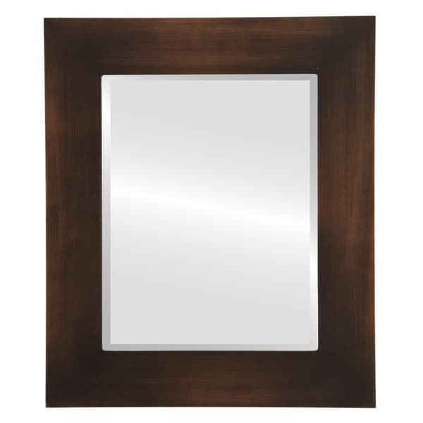 oil rubbed bronze rounded rectangle mirror