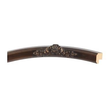 Athena Framed Oval Mirror in Rubbed Bronze - Antique Bronze