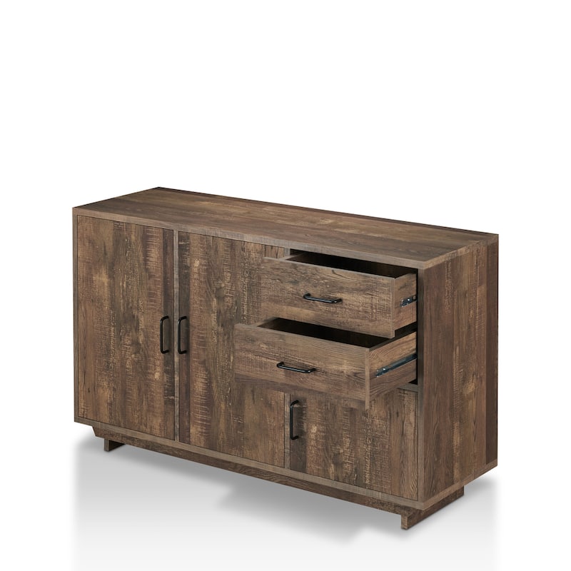 Furniture of America Vell Country Oak 47-inch 2-drawer Rustic Dining Server
