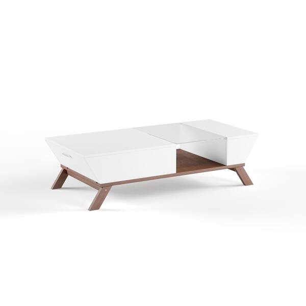 Wood Coffee Table With Glass Insert - Coffee Tables By Carpanese Home Archiproducts : Lucite and brass modern square coffee table with glass.