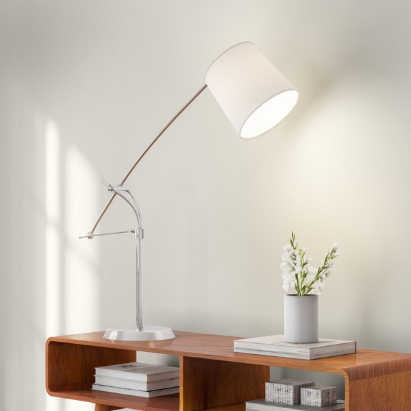 Carson Carrington Tromso Adjustable Brushed Steel Table Lamp
