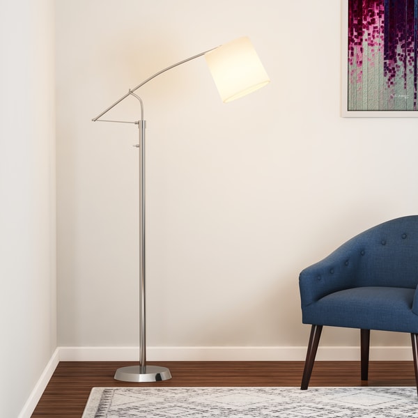 Carson Carrington Tromso Brushed Steel Floor Lamp