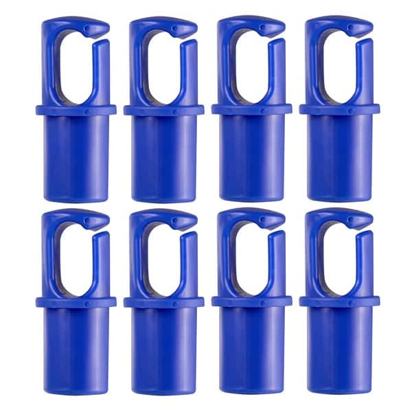 slide 2 of 5, Machrus Upper Bounce Universal Trampoline Pole Cap Fits 1" or 1.5" Diameter Pole - Blue - Set of 8