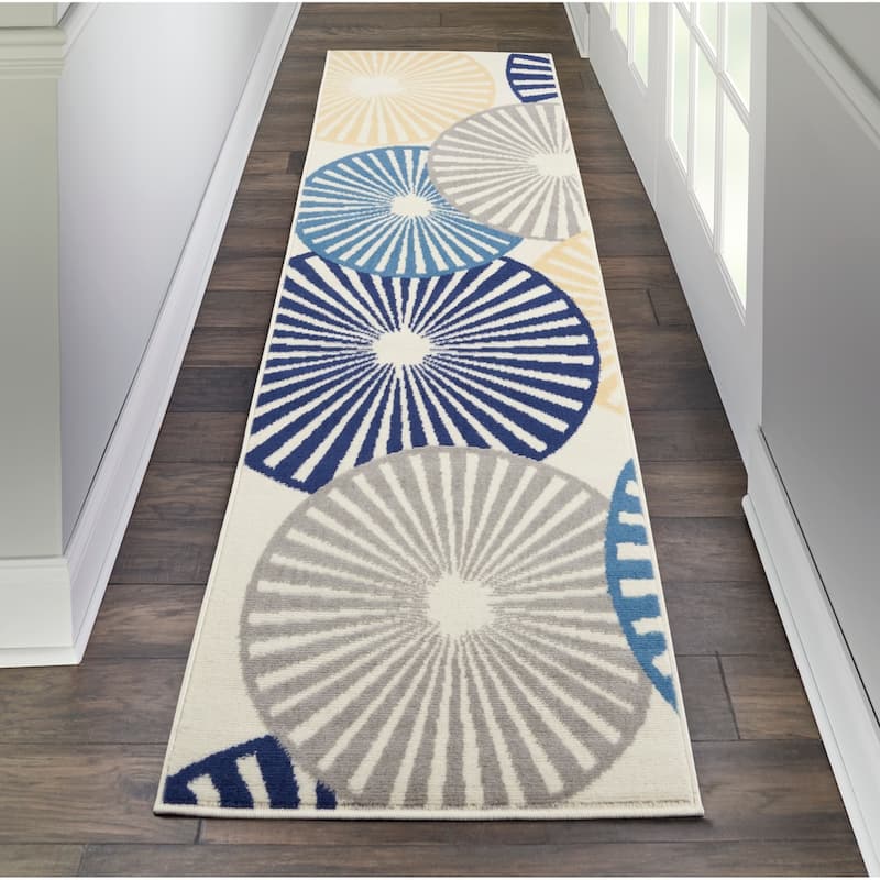 Nourison Grafix Modern Geometric Area Rug