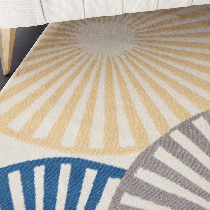 Nourison Grafix Modern Geometric Area Rug