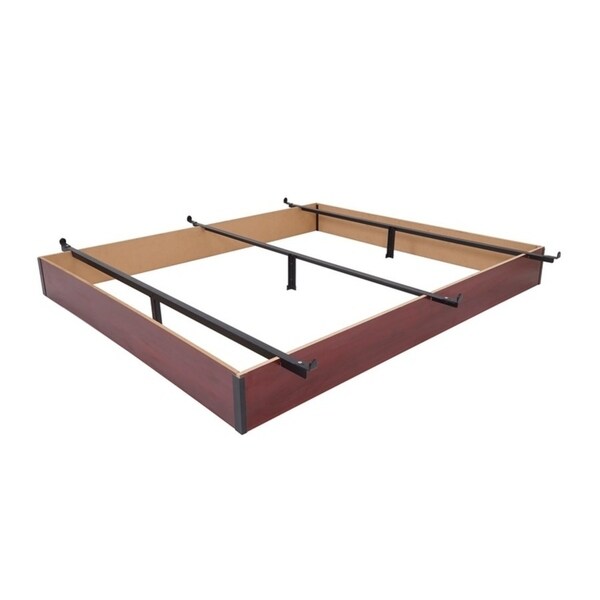 Rize Cherry Wood Panel Bed Base 7.5 Inch Height - Bed Bath