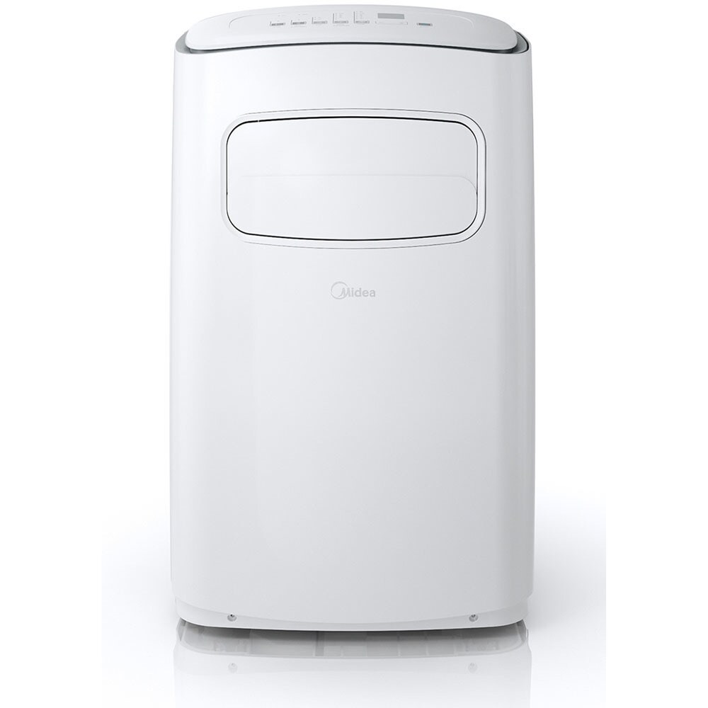 Midea Easycool 8 000 Btu Portable Air Conditioner With Followme Remote Control In White Silver Overstock 19475181