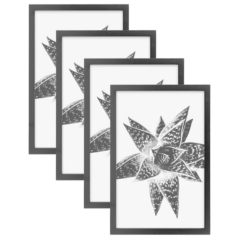 DesignOvation Gallery Wood Photo Frames - 11x17 - Black