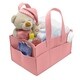 preview thumbnail 4 of 13, Foldable Felt Nursery Caddy Organizer Pink