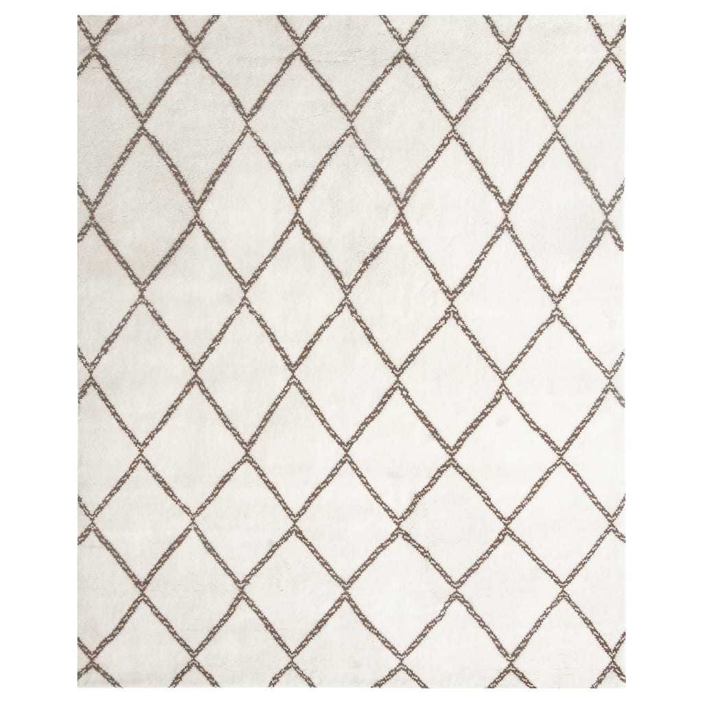 Handmade Trellis Wool Rug (India) - 8' x 10'