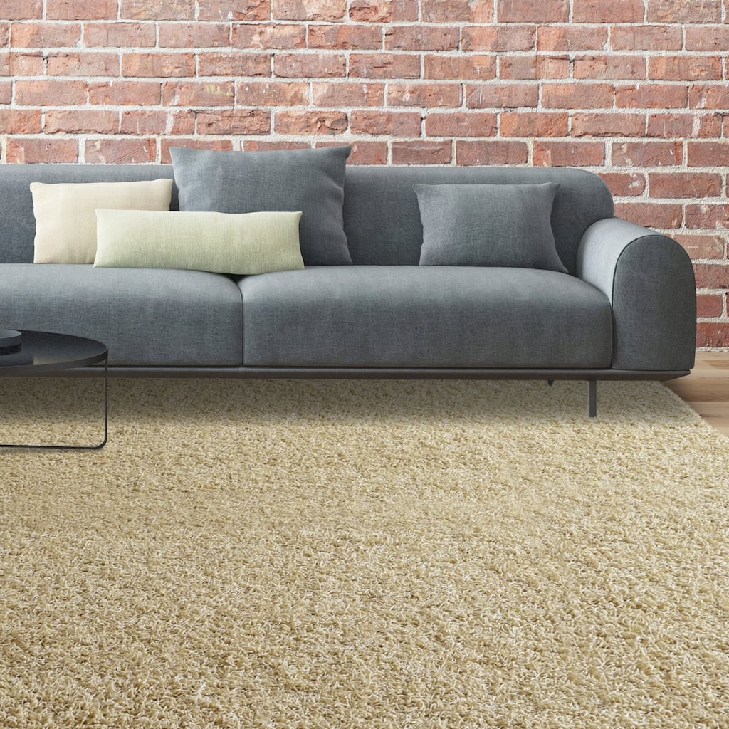 iCustomRug Bella Shag Rug - Luxurious and Thick In Light Beige - 8' x 10'/Surplus