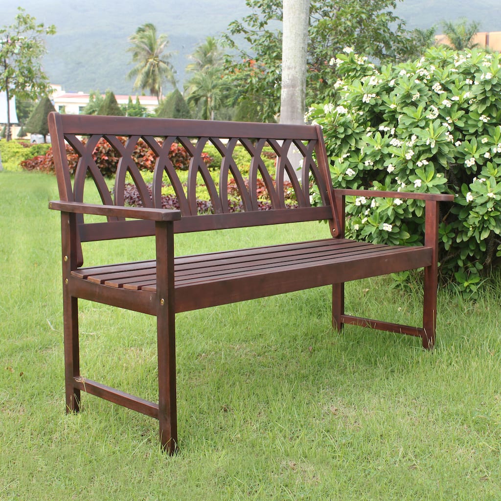 Jacksonville Criss Cross Garden Bench by Havenside Home