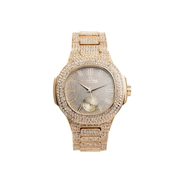 Rappers Favorite Hip Hop Bling Bling Watch - Case and Band Iced Out Mens Watch