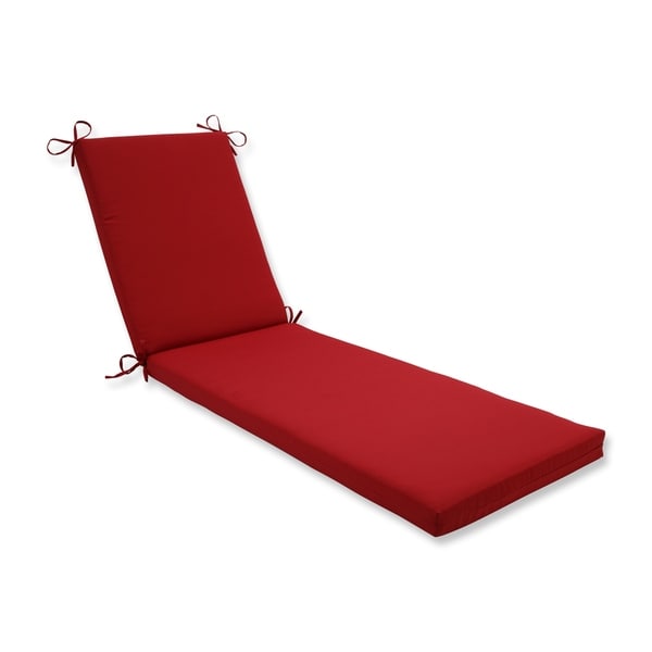 Pillow Perfect Outdoor Indoor Pompeii Red Chaise Lounge Cushion Pillow Perfect Outdoor Indoor Pompeii Red Chaise Lounge Cushion 80x23x3